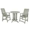 Highwood Usa Weatherly 3pc Round Counter Height Outdoor Patio Furniture Dining Set AD-CNW36-EUC - alternate 1